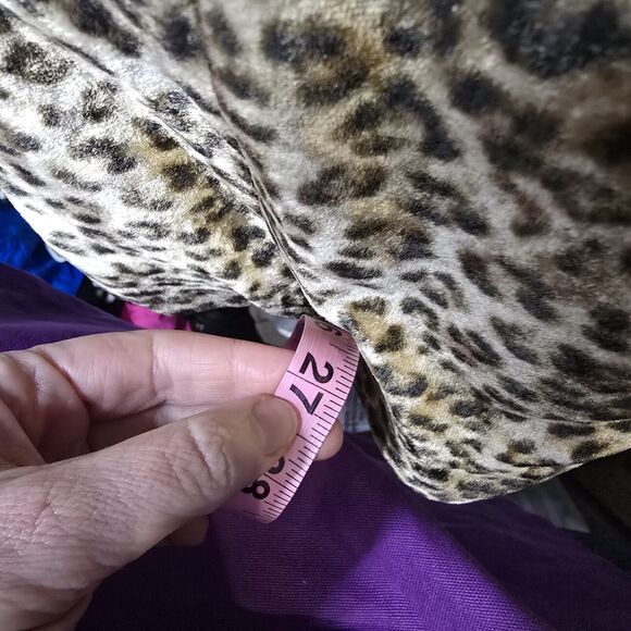 John Varvatos OTD Blazer Medium Animal Velvet Designer Button Front Cheetah New - Picture 9 of 16